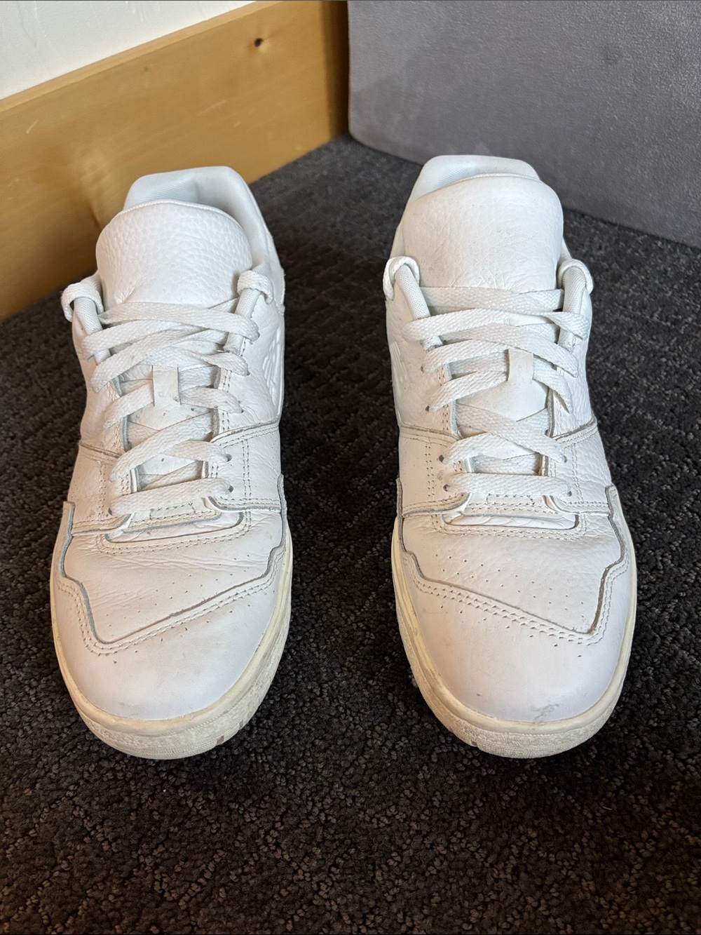 New Balance White Leather Athletic Sneakers New Balance 550 “Sea Salt”